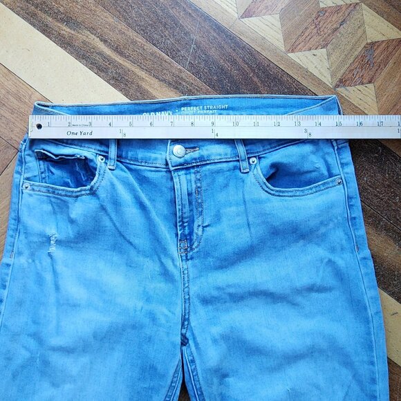 Old Navy Perfectly Straight Mid-Rise Jeans Size 6 - Picture 4 of 16